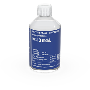 Electrolyte KCl 3 mol/L, 250mL 전극 보존 용액 전해액 ph 유지 보수 51350072 메틀러토레도 Mettler Toledo 표준 시약 물질